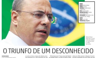 Wilson Witzel governador Rio de Janeiro eleições 2022 2018 novo governador resultado eleições Cristian Edel Weiss Diário Catarinense NSC Total jornalista de dados multimídia Alemanha Brasil