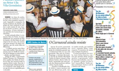 carnaval em Blumenau roda de samba folia vila germânica confraria do samba Cristian Edel Weiss Jornal de Santa Catarina jornalista de dados multimídia Alemanha Brasil