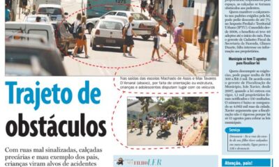 trajeto obstaculos atropelamento crianças perto da escola faixa de pedestres trânsito blumenau Cristian Edel Weiss Jornal de Santa Catarina jornalista de dados multimídia Alemanha Brasil